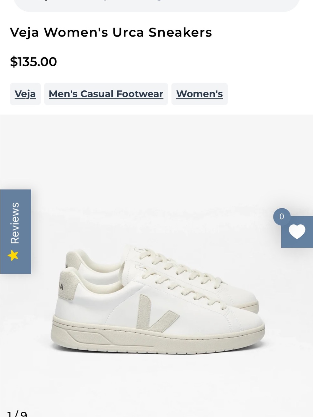 Veja Urca Sneakers — White with Cream Accents
